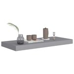 vidaXL Étagères murales flottantes 4 Pièces Gris 60x23 5x3 8 cm MDF