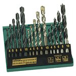 Brüder mannesmann ensemble de forets pour perceuse universelle 15 pièces