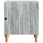 vidaXL Cabinet de chevet Sonoma gris 43 x 34 5 x 50 cm