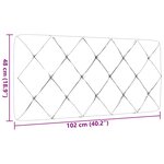 vidaXL Coussin de tête de lit taupe 100 cm tissu