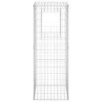 vidaXL Poteaux à panier de gabion 2 Pièces 50x50x140 cm Fer