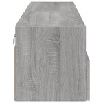 vidaXL Meubles TV muraux 2Pièces sonoma gris 60x30x30cm bois d'ingénierie