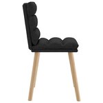 vidaXL Chaises à manger lot de 6 noir tissu