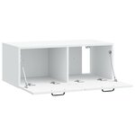 vidaXL Meuble TV mural Blanc 78 5 x 41 x 30 cm Bois d'ingénierie