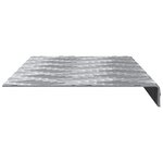 vidaXL Marches d'Escalier en Alu 10 Pièces Antidérapantes 60x18 cm