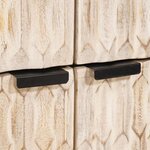 vidaXL Buffet avec stockage Finition Lavage Blanc 60 x 33 x 75 cm