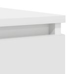 vidaXL Buffet avec tiroirs blanc 100 5x35x76 cm bois d'ingénierie