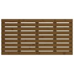vidaXL Tête de lit murale Marron miel 126x3x63 cm Bois massif de pin