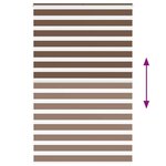 vidaXL Store zèbre marron 150x230cm largeur du tissu 145 9cm polyester