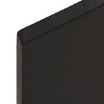vidaXL Étagère murale marron foncé 80x50x2 cm bois chêne massif traité
