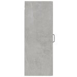 vidaXL Armoire murale suspendue Gris béton 34 5x34x90 cm