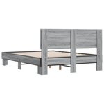 vidaXL Cadre de lit sans matelas sonoma gris 140x200 cm