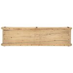 vidaXL Plateau 4 Pièces Marron 57 x 15 x 9 cm Bois Recyclé Solide