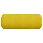 vidaXL Coussins d'accent 2 Pièces Jaune Ø 25 x 70 cm