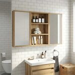 vidaXL Armoire murale de salle de bain Chêne artisan 40 x 10 x 60 5 cm