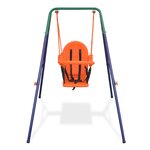 vidaXL Balançoire pour enfants avec harnais de sécurité Orange