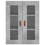 vidaXL Armoire murale gris béton 69 5x34x90 cm