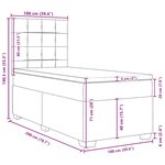 vidaXL Sommier à lattes de lit avec matelas Rose 100x200 cm Velours