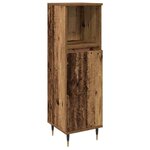 vidaXL Ensemble de mobilier de salle de bain 3 Pièces Bois Ancien