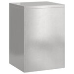 vidaXL Support de Plante 2 Pièces Argent 24 x 24 x 35 cm Acier inoxydable