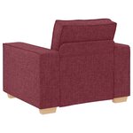 vidaXL Canapé Fauteuil Rouge Vin 60 cm Tissu