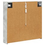 vidaXL Armoire Miroir de Salle de Bain Gris béton 73.5 x 15.5 x 70 cm