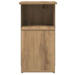 vidaXL Table d'appoint chêne artisanal 36x30x56 cm bois d'ingénierie