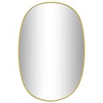 vidaXL Miroir mural Doré 60x40 cm