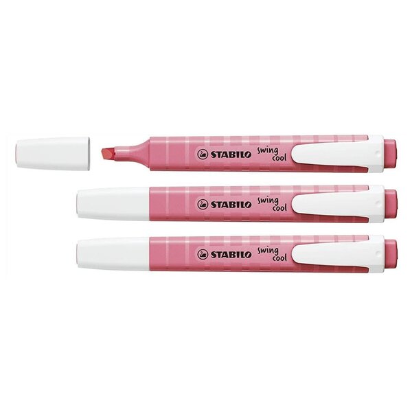 Surligneur swing cool Pastel Edition  rose x 3 STABILO