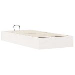vidaXL Cadre de lit ottoman avec rangement Blanc 75 x 190 cm