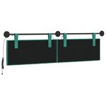 vidaXL Tête de lit suspendue Turquoise Velours