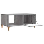 vidaXL Table basse Sonoma gris 90 x 50 x 40 cm Bois d'ingénierie