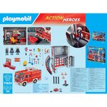 PLAYMOBIL 71603 - Poste de pompiers avec camion d'intervention