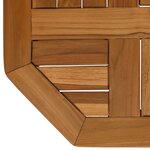 vidaXL Dessus de table 40x40x2 5 cm octogonal bois de teck massif