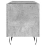 vidaXL Armoire à disques gris béton 121x38x48 cm bois d'ingénierie