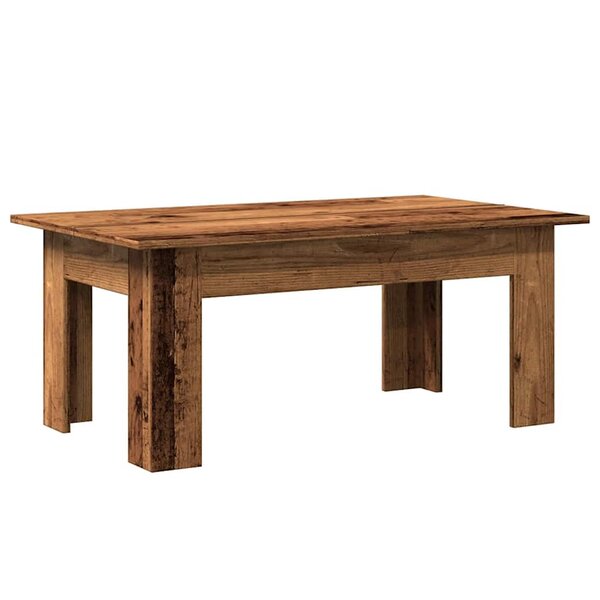 vidaXL Table basse vieux bois 100x60x42 cm bois d'ingénierie