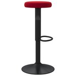 Vidaxl tabourets de bar 2 pcs rouge bordeaux velours