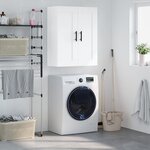 vidaXL Armoire murale blanc 69 5x34x90 cm bois d'ingénierie