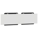vidaXL Coussin de tête de lit noir et blanc 180 cm similicuir