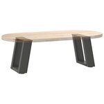 vidaXL Pieds de table basse en U 2 pièces Anthracite 30 x (30-31) cm Acier