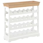 vidaXL Armoire à vin Blanc 70 x 22 5 x 70 5 cm MDF