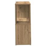 vidaXL Bibliothèque chêne artisanal 60x24x63 cm bois d'ingénierie