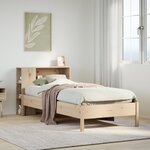vidaXL Lit bibliothèque sans matelas 75x190 cm bois de pin massif