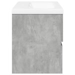 vidaXL Ensemble de meubles de salle de bain 2 Pièces gris béton