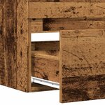 vidaXL Armoire de salle de bain suspendue vieux bois bois d'ingénierie
