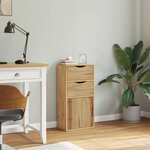 vidaXL Armoire latérale avec tiroirs ODDA 40x24x79 cm bois massif pin
