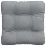 vidaXL Coussins de siège 4 Pièces Gris clair 40 x 40 x 12 cm tissu