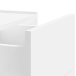 vidaXL Tables de chevet murales 2 Pièces blanc 45x30x35 cm
