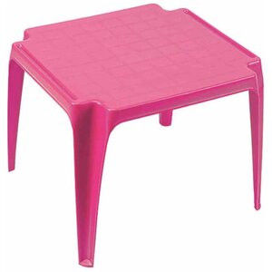 PROGARDEN 00953 - Table enfant rose 45 x 50 x 55 cm (hxLxl)