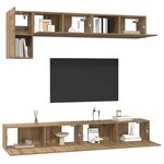 vidaXL Ensemble meuble TV 5 Pièces Chêne artisanal Bois d'ingénierie